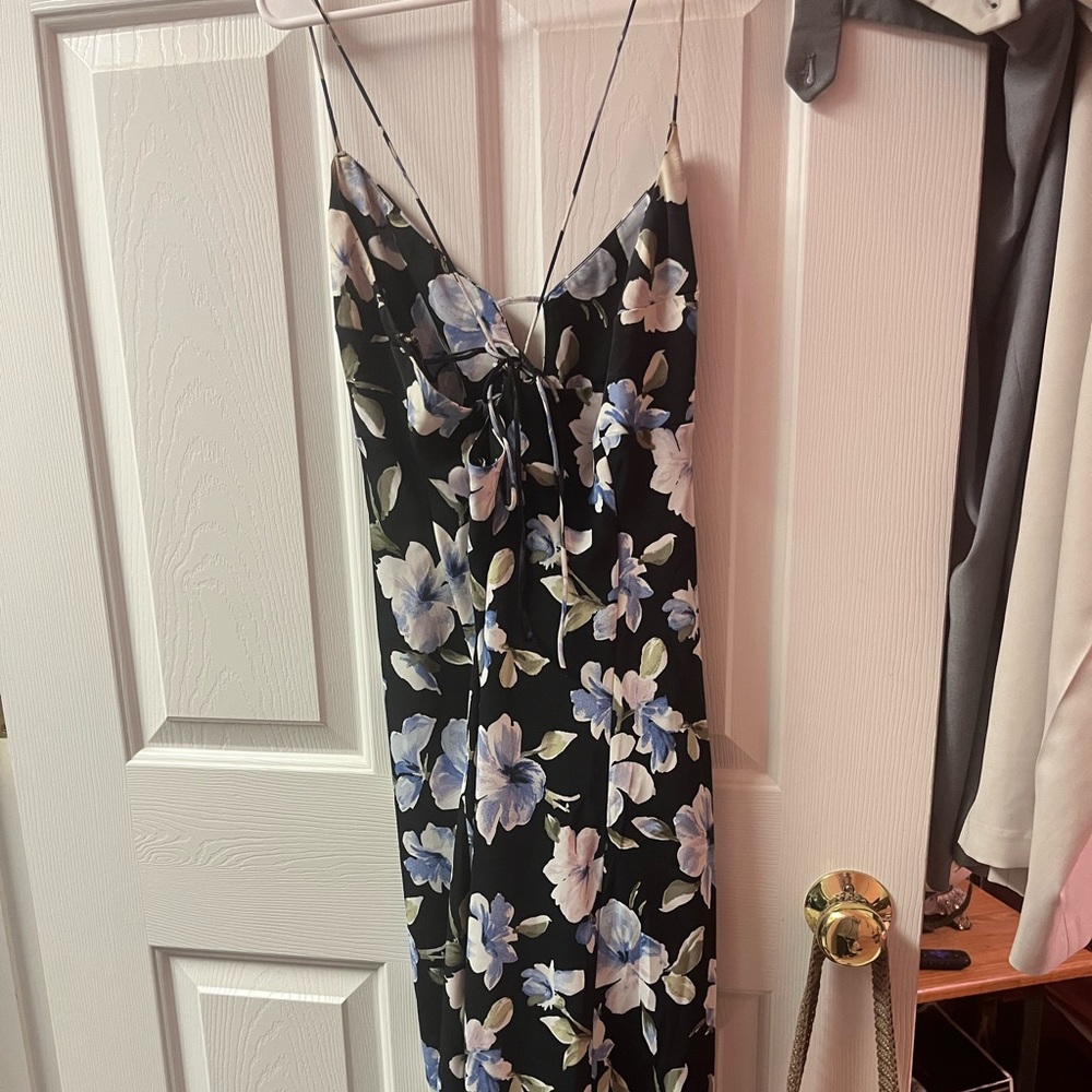 black midi Abercrombie dress